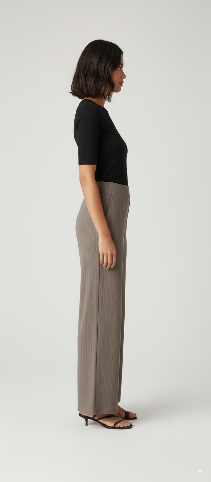 Ribbed Lounge Pants with Pockets